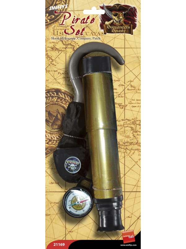 Pirate Set with Hook -  Brown - 21169