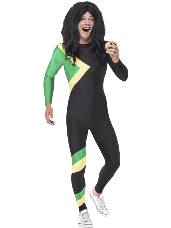 Jamaican Hero Costume -  Black - 21389M