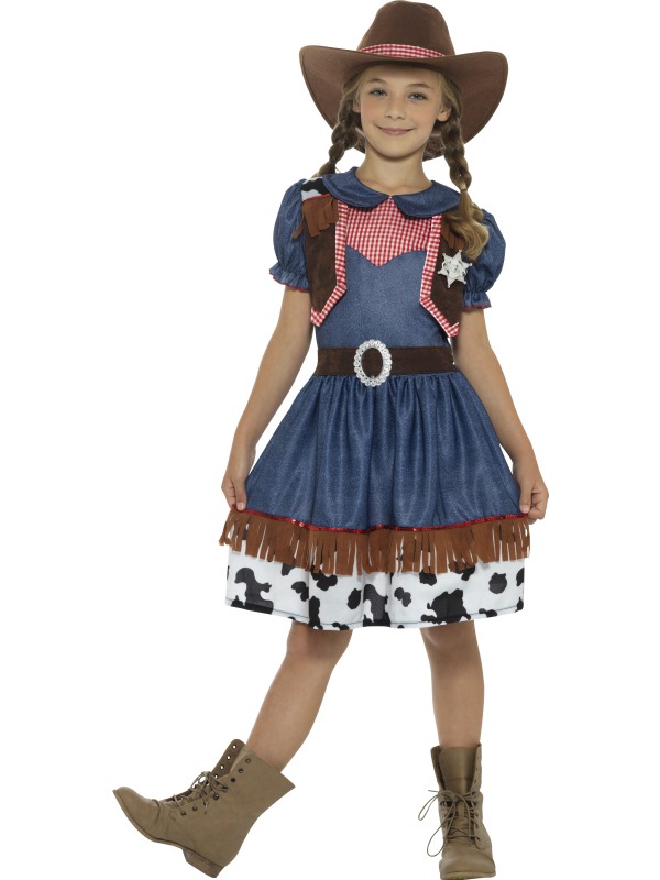 Texan Cowgirl Costume -  Blue - 21482S