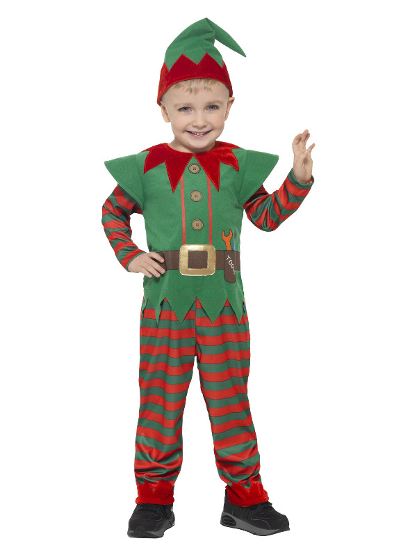 Elf Toddler Costume -  Red & Green - 21489T2