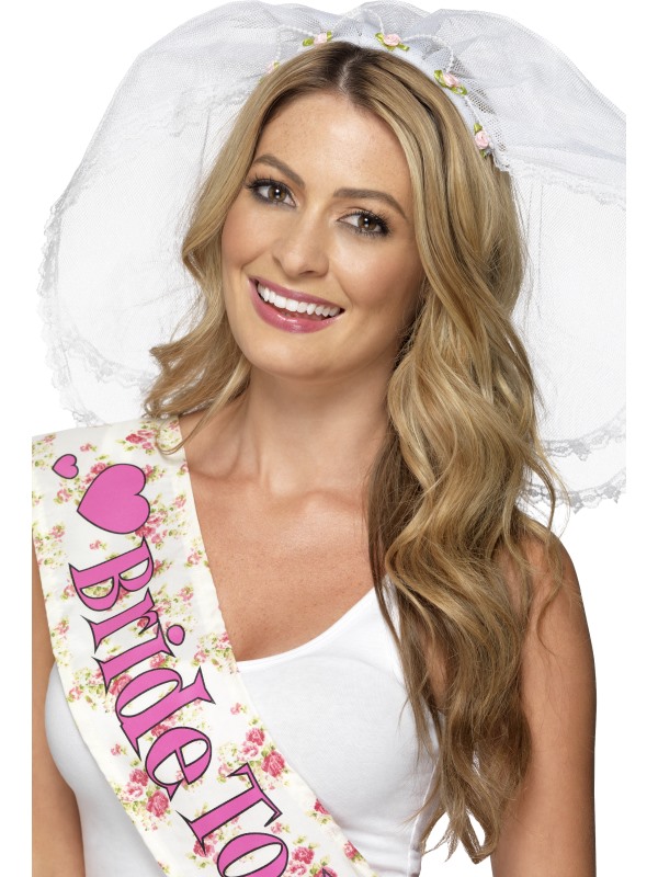 Hen Night Veil -  White - 21820