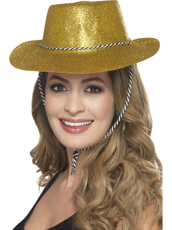 Cowboy Glitter Hat -  Gold - 21885