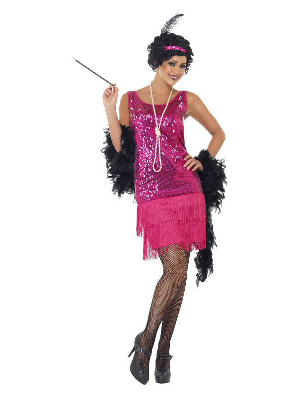 Funtime Flapper Costume -  Hot Pink - 22417M