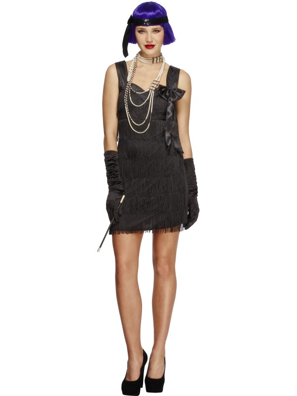 Fever Flapper Foxy Costume -  Black - 22824M