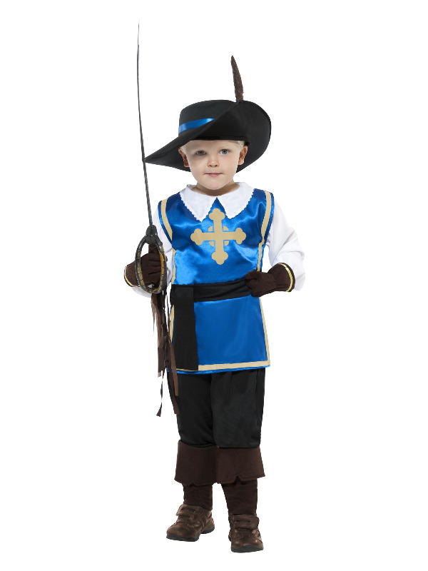 Musketeer Child Costume -  Blue - 22907M