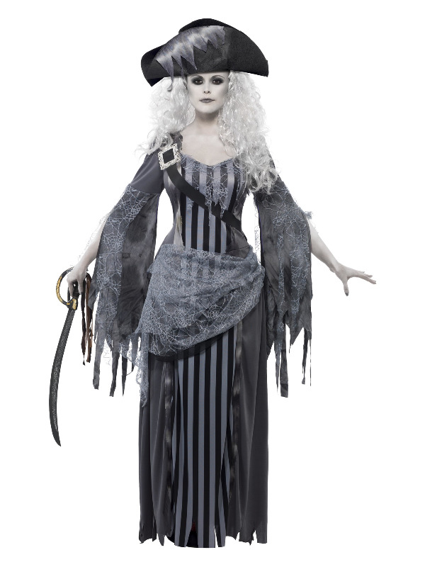 Deluxe Ghost Ship Princess Costume -  Grey - 22970M