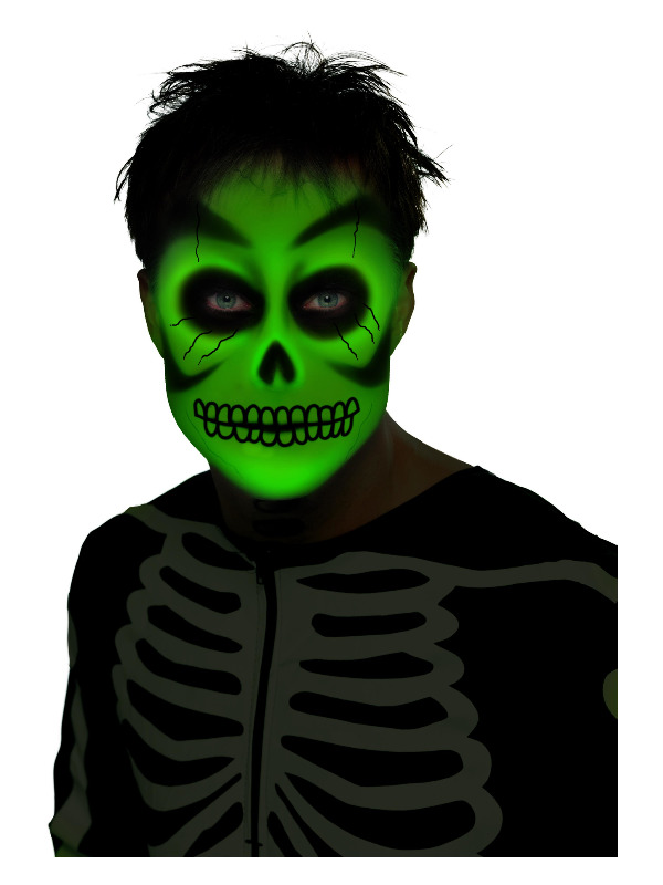 Smiffys Make-Up FX -  Aqua Cream Make Up -  Glow in th - 24413