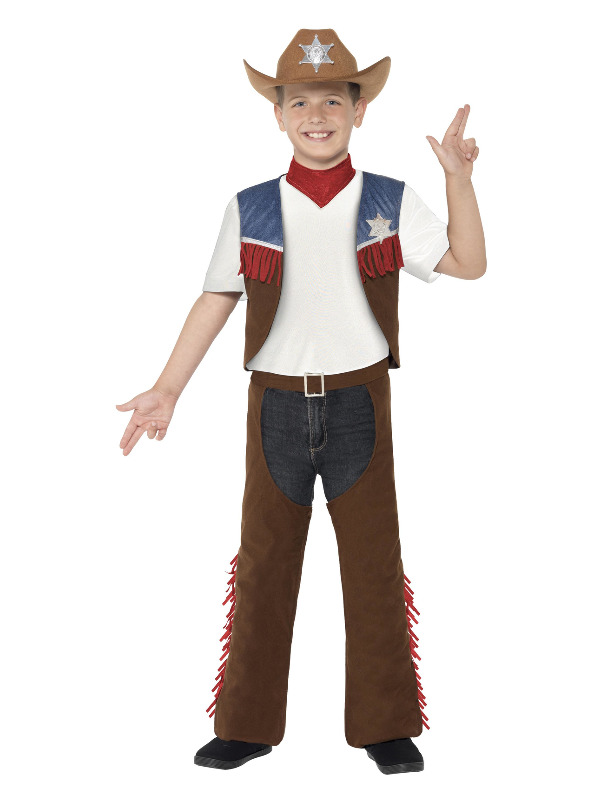 Texan Cowboy Costume -  Brown - 24666S
