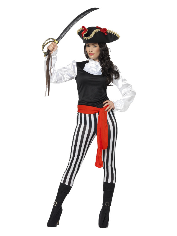 Pirate Lady Costume -  with Top -  Black - 25561L