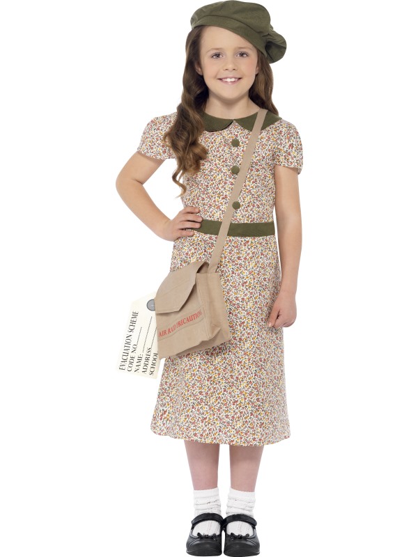 Evacuee Girl Costume -  Patterned - 27533L
