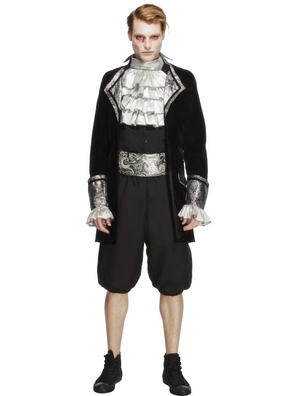 Fever Male Baroque Vampire Costume -  Black - 28332M