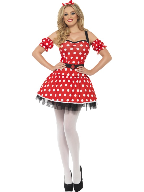 Madame Mouse Costume -  Red - 29609S