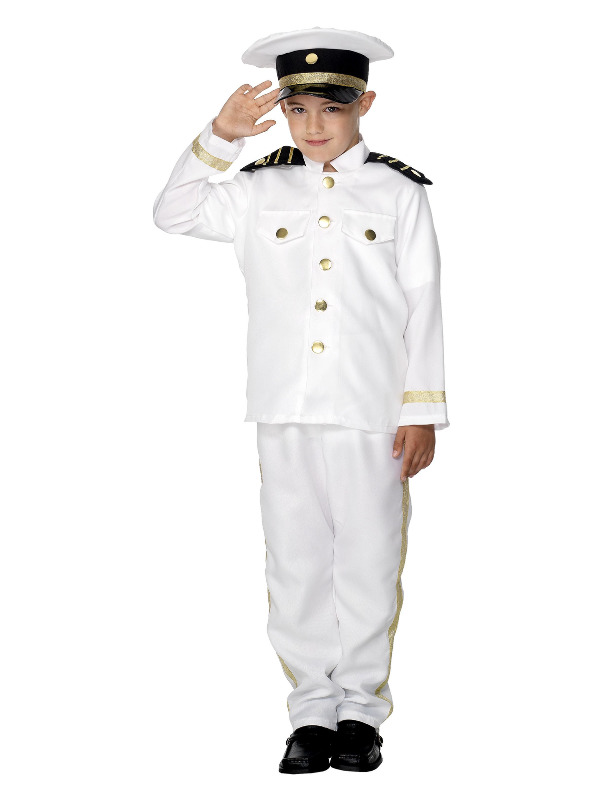 Captain Costume -  Child -  White - 30025L
