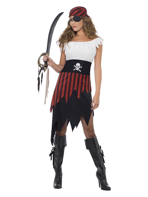 Pirate Wench Costume -  Black - 30716M