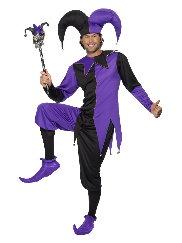 Medieval Jester Costume -  Purple - 33721M