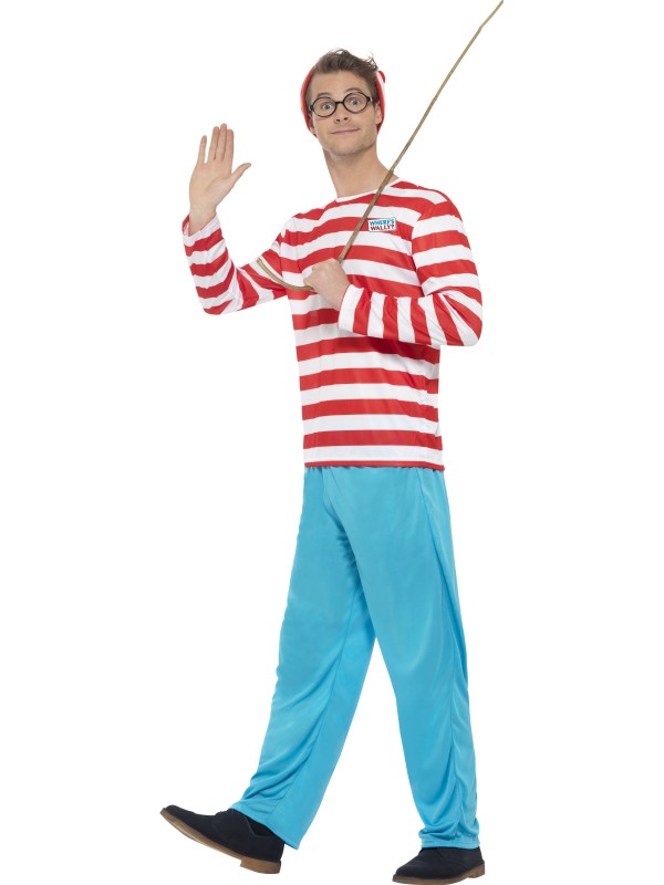 Where's Wally? Costume -  Red & White - 34591XL