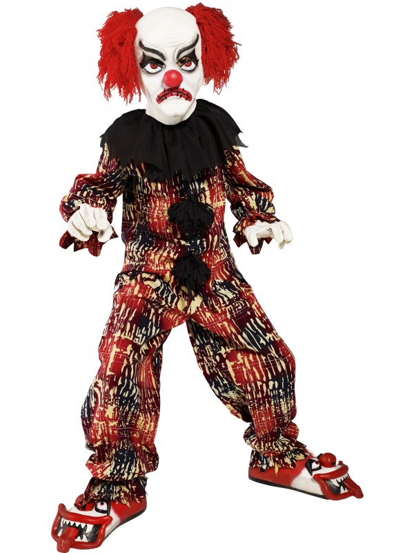 Scary Clown Costume -  Red - 36161L