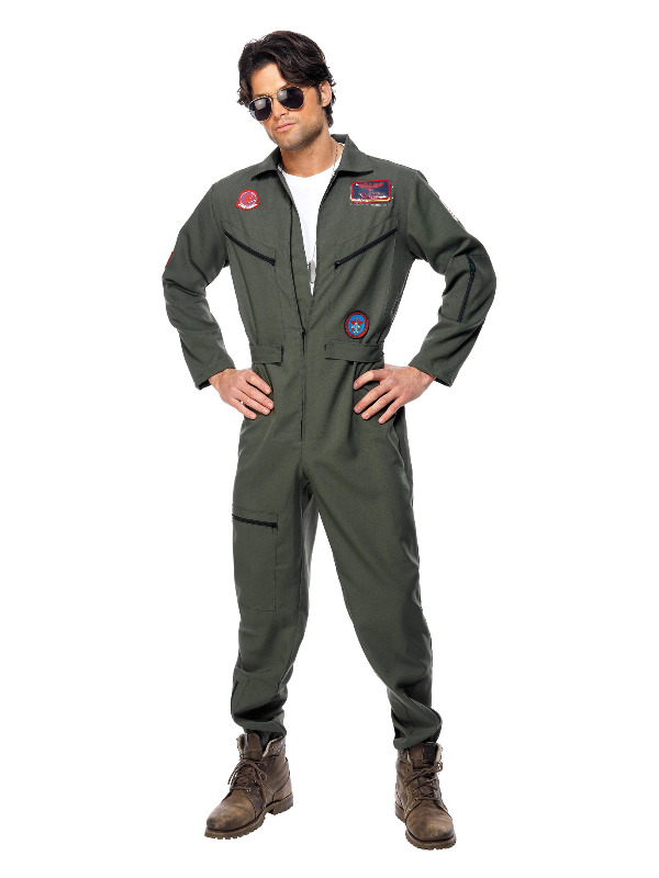 Top Gun Costume -  Green - 36287L