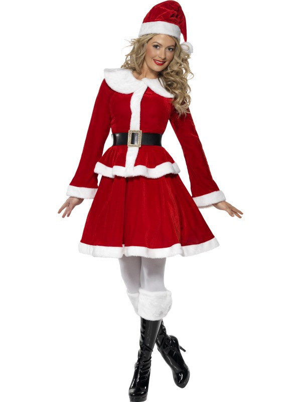 Miss Santa Costume -  Red - 36989L