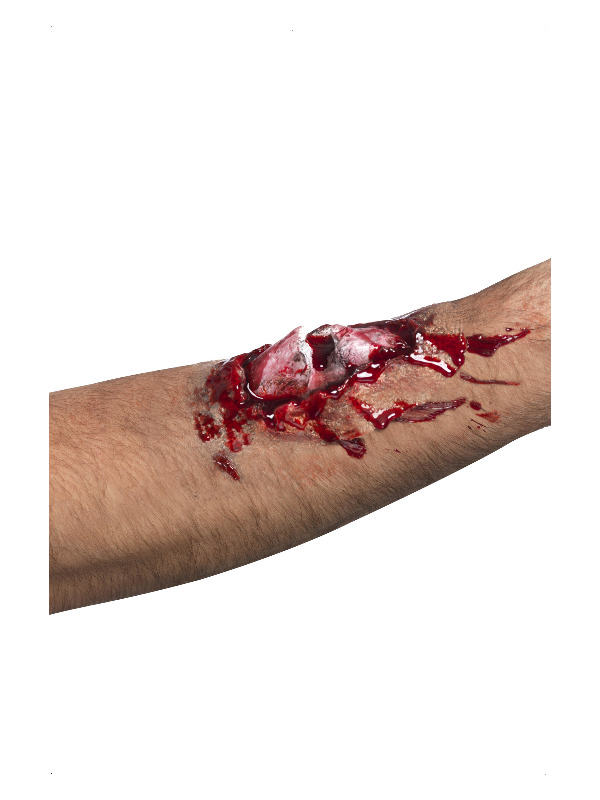 Smiffys Make-Up FX -  Broken Bone Latex Scar -  Red - 37153