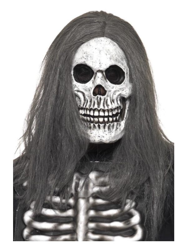 Sinister Skeleton Mask -  Grey - 38201