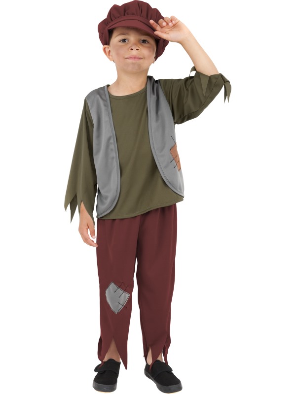 Victorian Poor Boy Costume -  Green - 38660L
