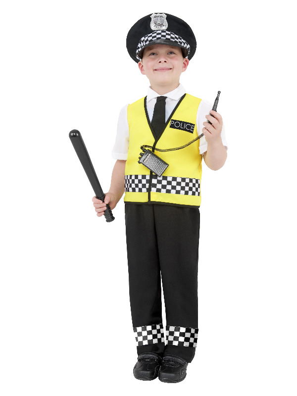 Police Costume -  Black - 38661L