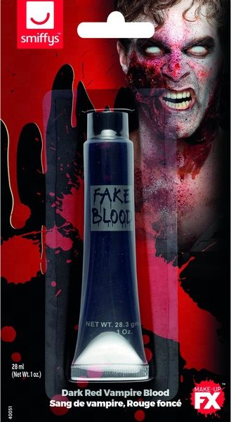 Smiffys Make-Up FX -  Vampire Gel Blood -  Dark Red - 40051