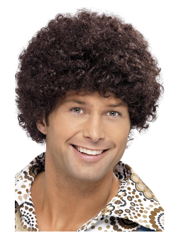 70s Disco Dude Wig -  Brown - 42015