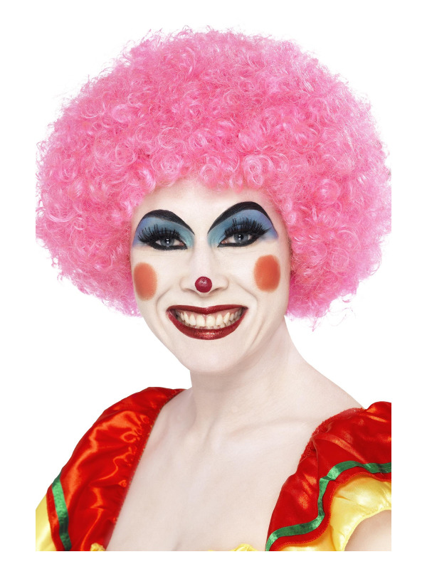 Crazy Clown Wig -  Pink - 42086