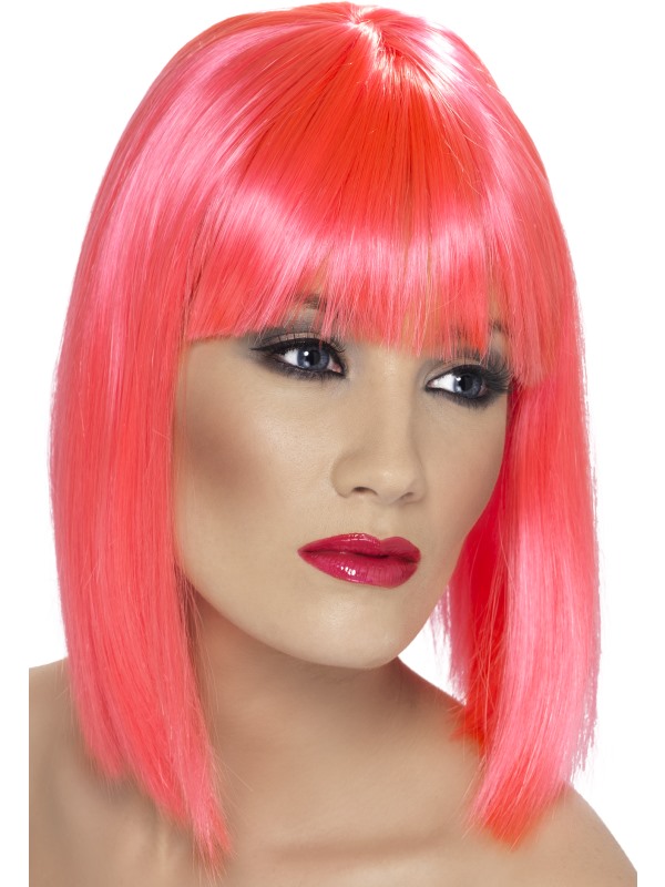 Glam Wig -  Neon Pink - 42140