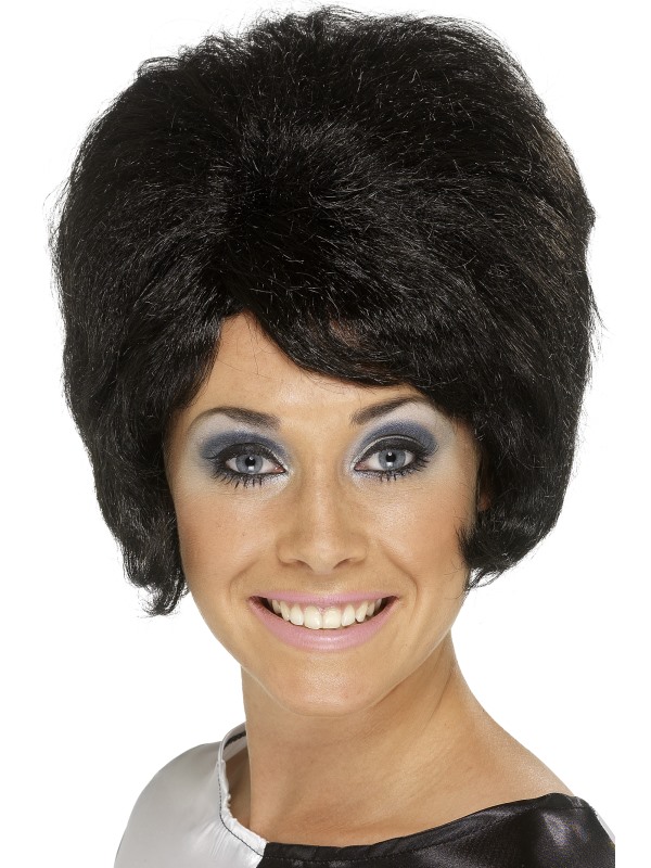 60s Beehive Wig -  Black - 42272