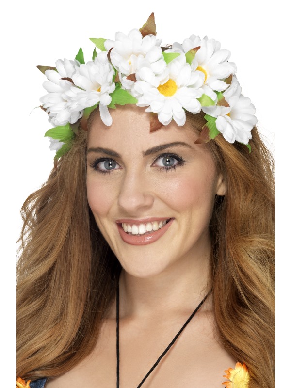 Daisy Floral Headband -  White - 42797