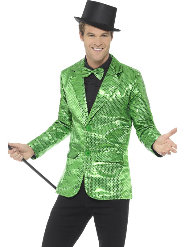 Sequin Jacket -  Mens -  Green - 43134L