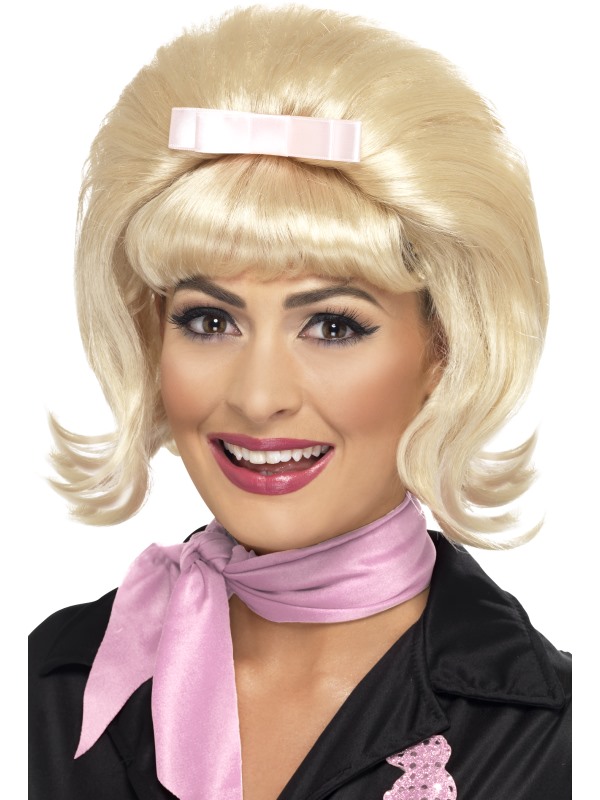 50s Flicked Beehive Bob -  Blonde - 43229
