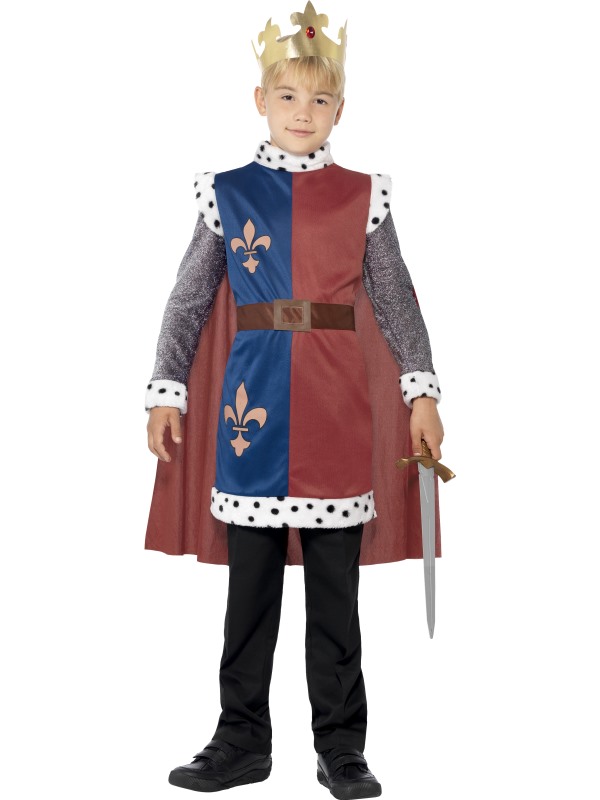 King Arthur Medieval Costume -  Red - 44079L