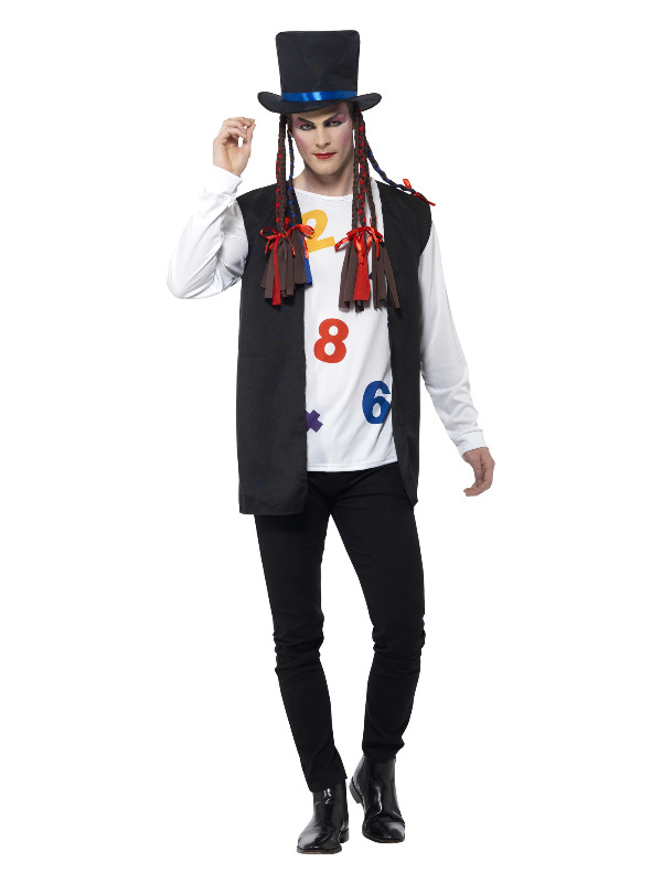 80s Pop Star Costume -  Multi-Coloured - 44630M