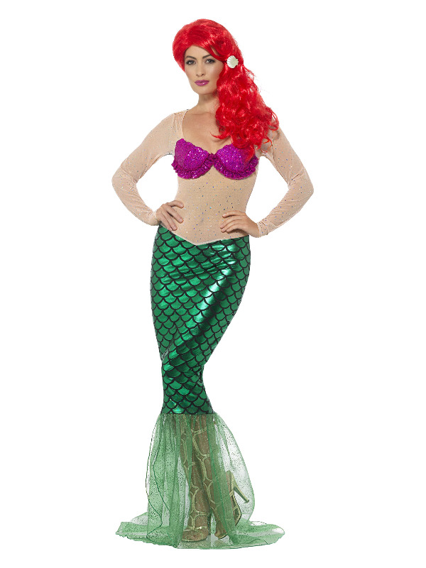 Deluxe Sexy Mermaid Costume -  Green - 44637M