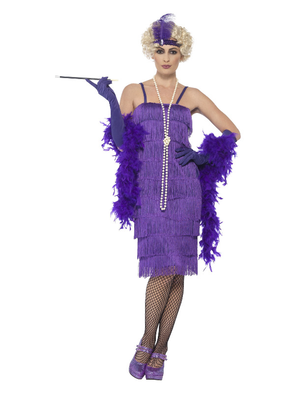 Flapper Costume -  Purple - 44677L