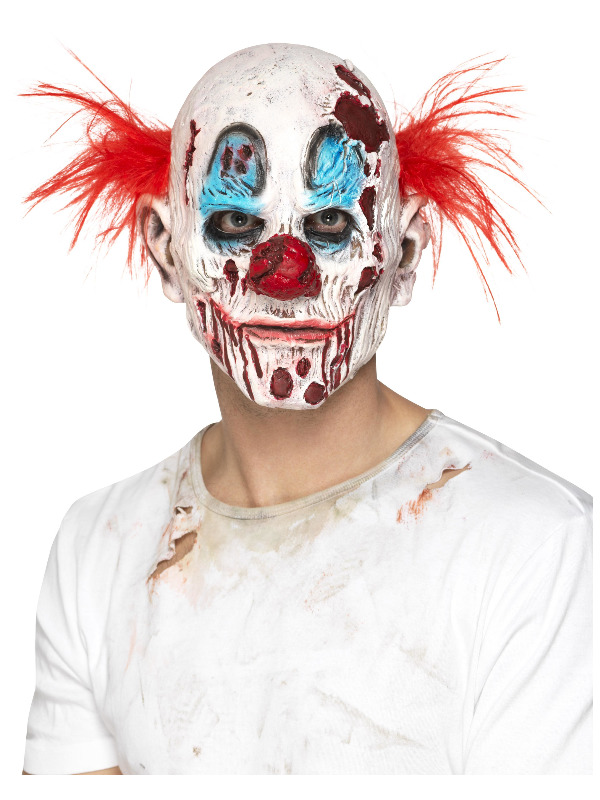 Zombie Clown Mask -  Foam Latex -  Multi-Coloured - 45021