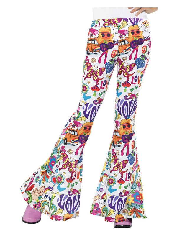 Groovy Flared Trousers -  Ladies -  Multi-Coloured - 45174M