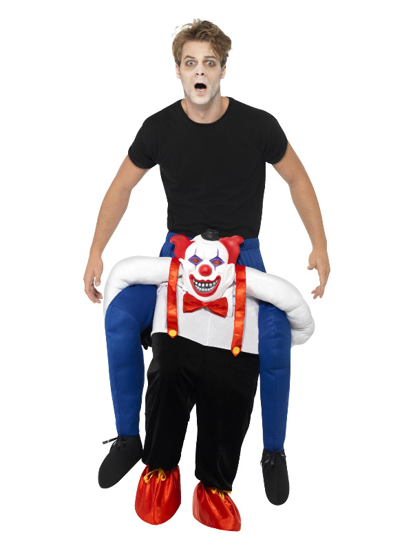 Piggyback Sinister Clown Costume -  Blue - 45201