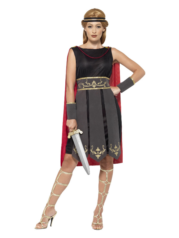 Roman Warrior Costume -  Black - 45496M