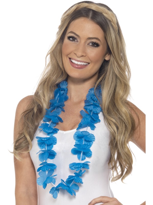 Hawaiian Lei -  Neon Blue - 45561