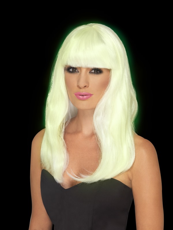 Glam Party Wig -  Glow in the Dark - 45600