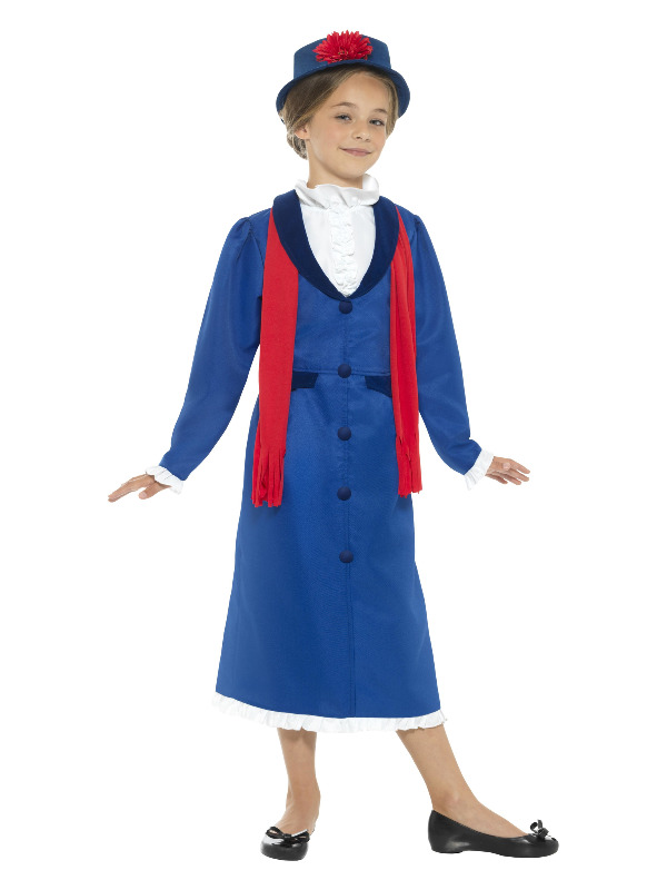 Victorian Nanny Costume -  Blue - 45625S