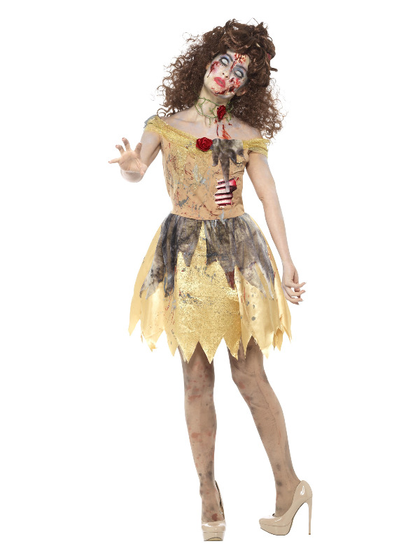 Zombie Golden Fairytale Costume -  Yellow - 46861M