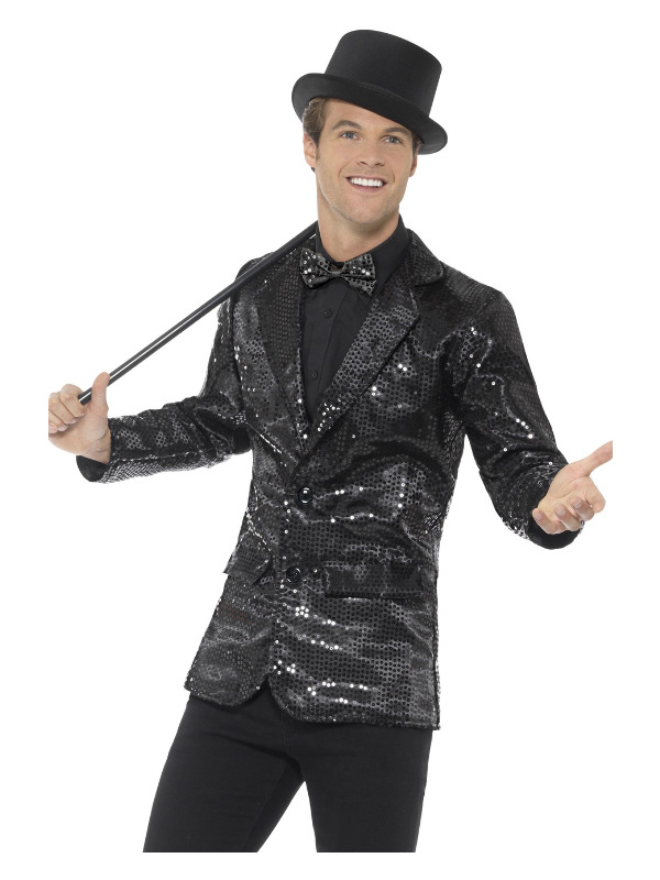 Sequin Jacket -  Mens -  Black - 46984L
