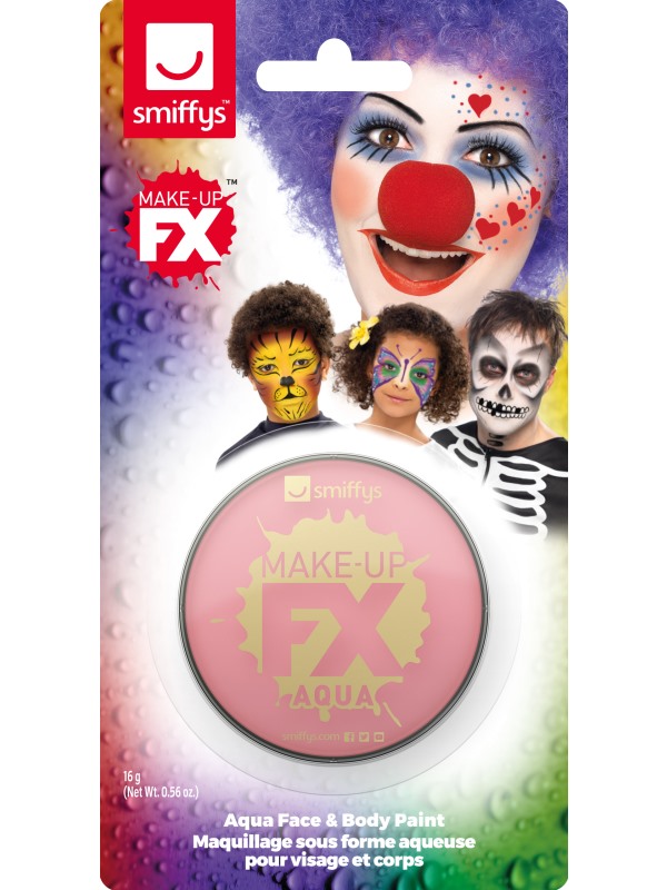 Smiffys Make-Up FX -  on Display Card -  Pink - 47037