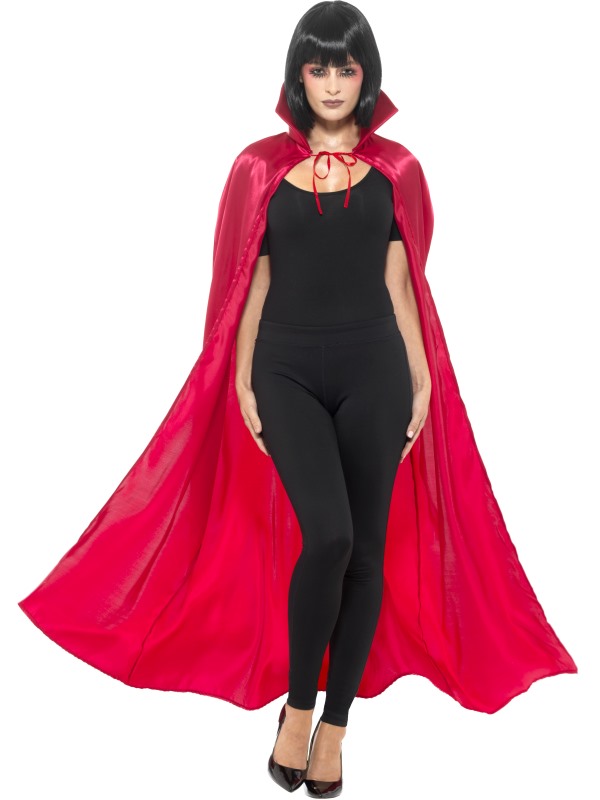 Satin Devil Cape -  Red - 47078